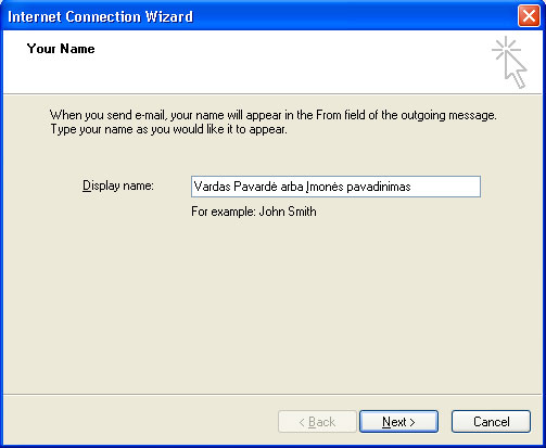 Konfiguration der Email