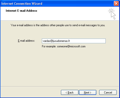 Konfiguration der Email